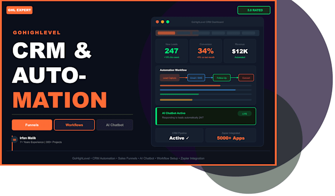 be gohighlevel expert for funnels, crm and automations