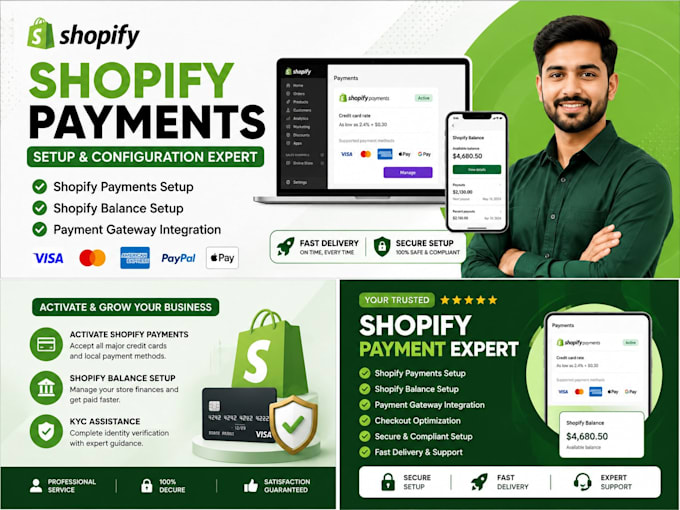 activate shopify payments and shopify balance setup