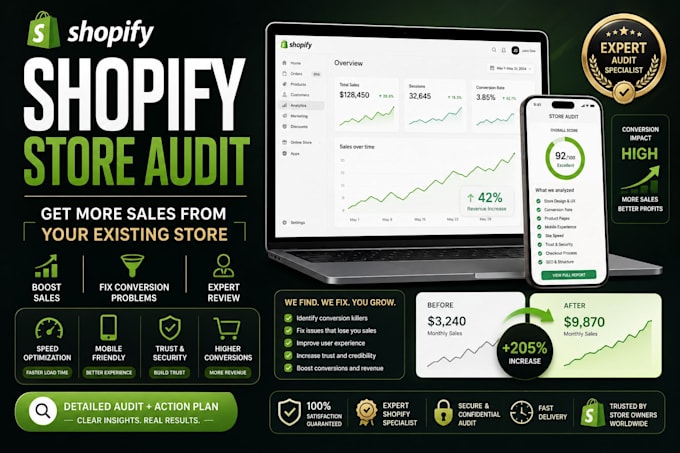audit your shopify store and improve conversions