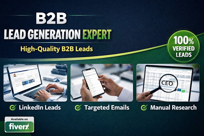 b2b lead generation and verified email list building