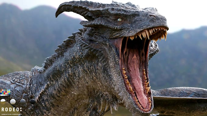 do 3d creature model monster dragon alien dinosaur character for game, animation
