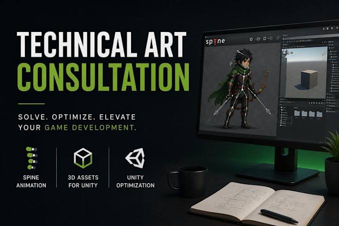 provide technical art consultation for game development