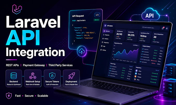 build a laravel website admin panel or web app