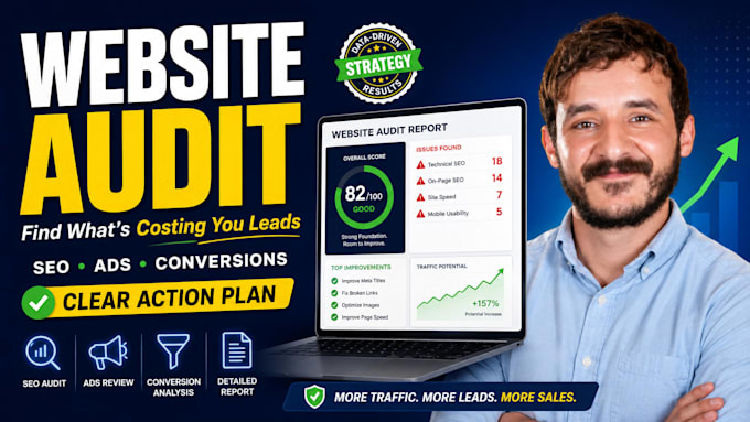 audit your website, SEO, ads, and lead generation