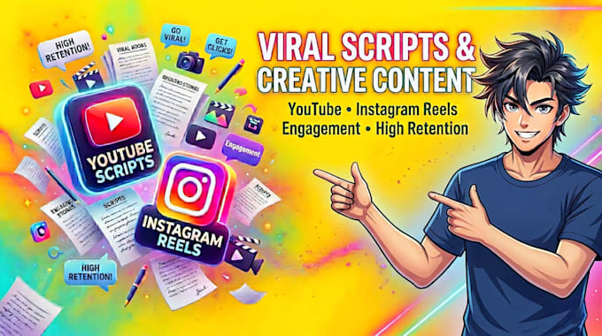 write engaging youtube scripts and instagram reels content