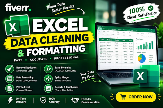 excel spreadsheet cleanup, formatting and formula setup