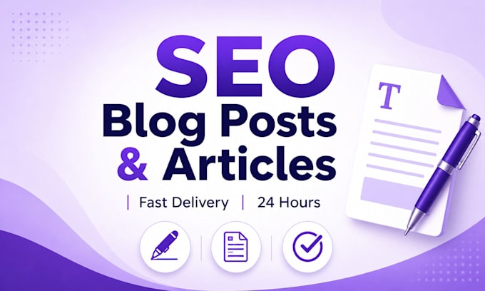 write SEO posts,blog writting ,article writing and video script in 24 hours