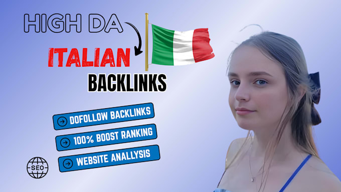 create authority and italian backlinks for better SEO
