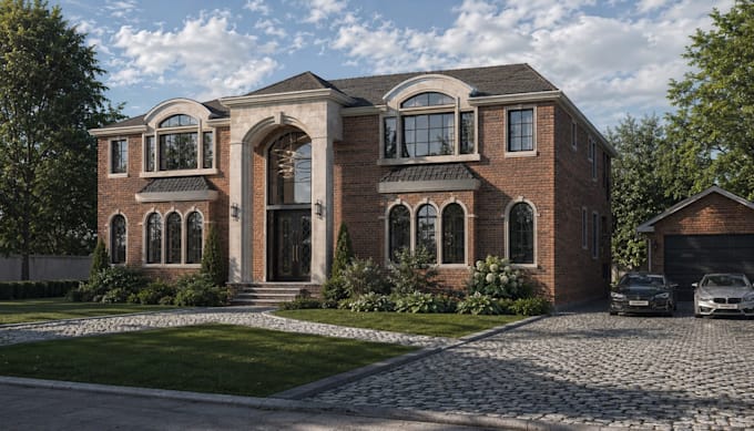 create realistic 3d exterior renders and 3d modeling