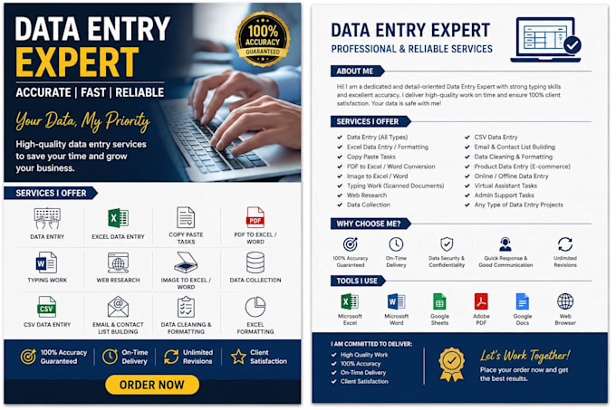 professional data entry, copy paste and web research