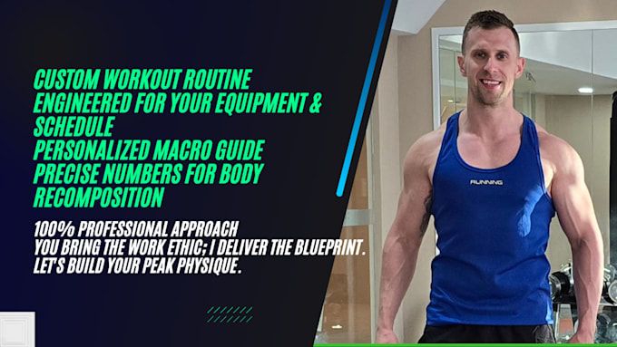 design a custom workout plan and personalized macro guide