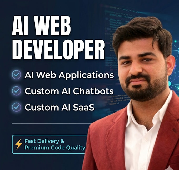 build ai website, ai chatbot, ai web application as ai software developer