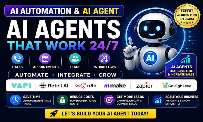 setup vapi ai calling agent, retell ai voice agent, gohighlevel n8n ai agent