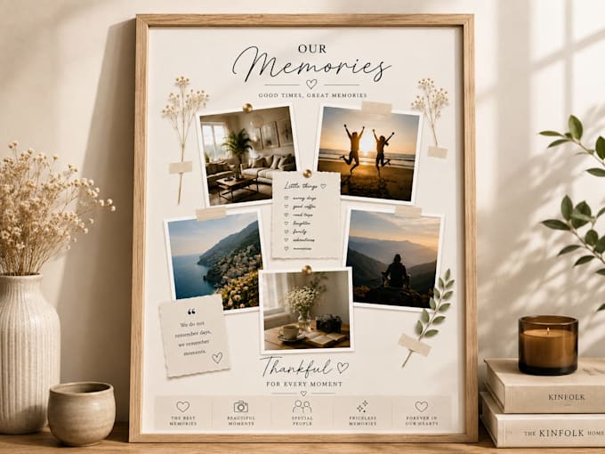 design a custom digital memory photo collage gift