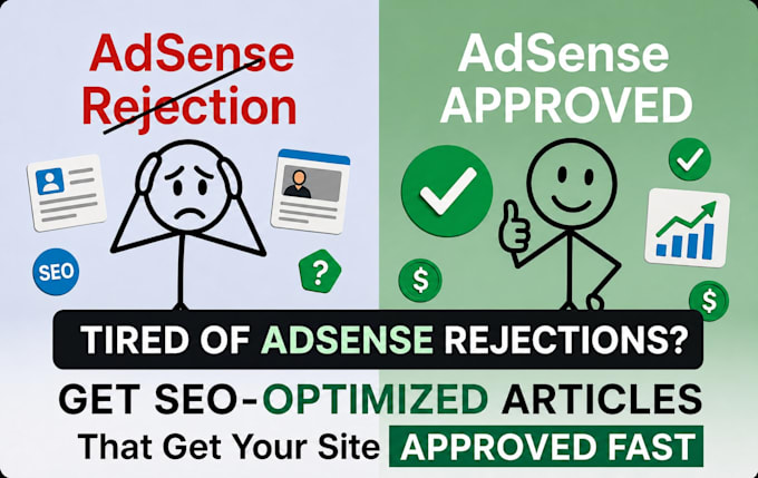 write you multiple SEO articles for google adsense approval