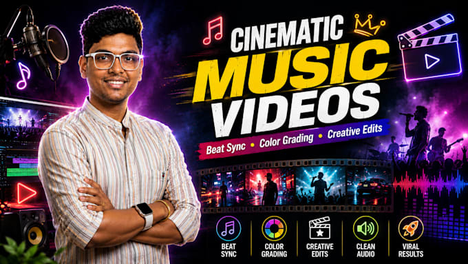 professionally edit cinematic music videos with creative effects