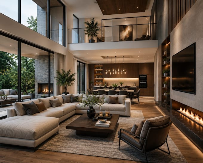 do sketchup 3d modeling, interior design and realistic render