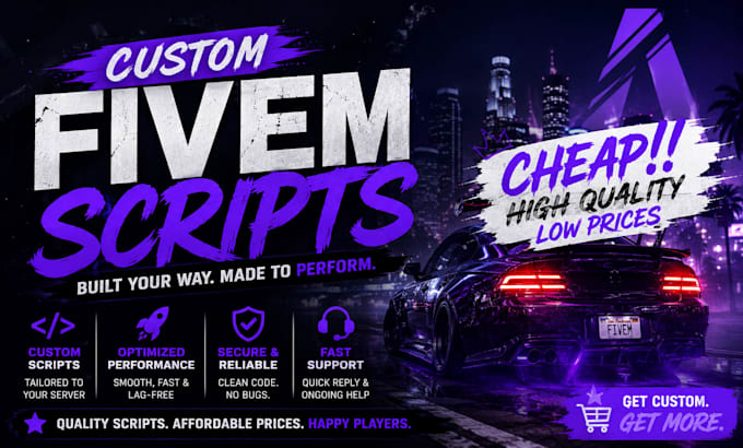 create a custom fivem script as your wishes