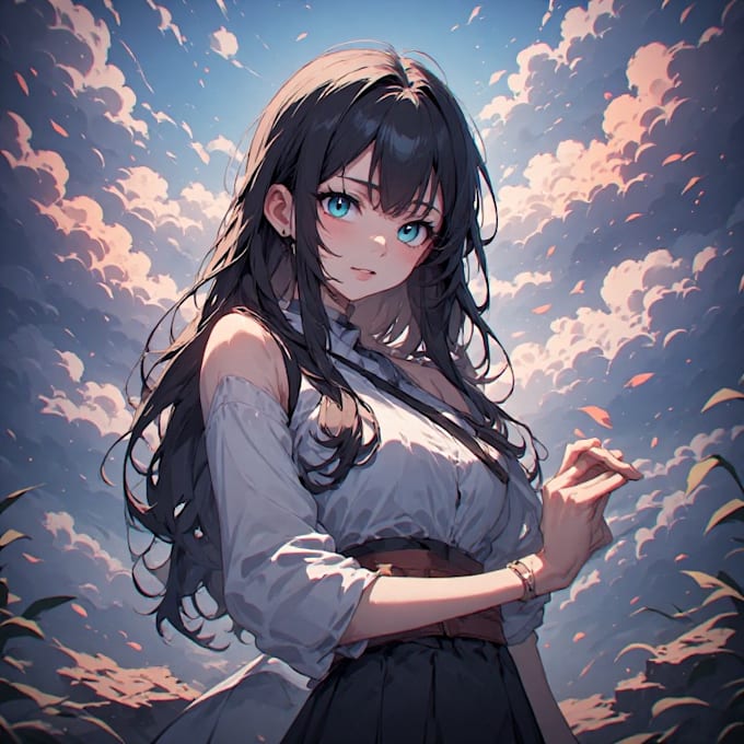 draw anime illustration, character art and digital painting