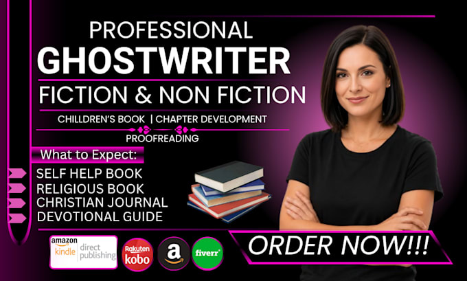 do devotional guide ghostwriting, fiction and non fictional writing, self help