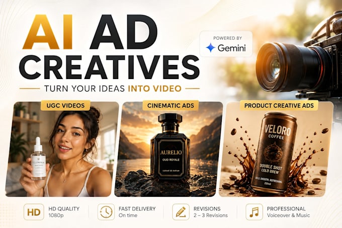 create your ai cinematic product ad for ecommerce