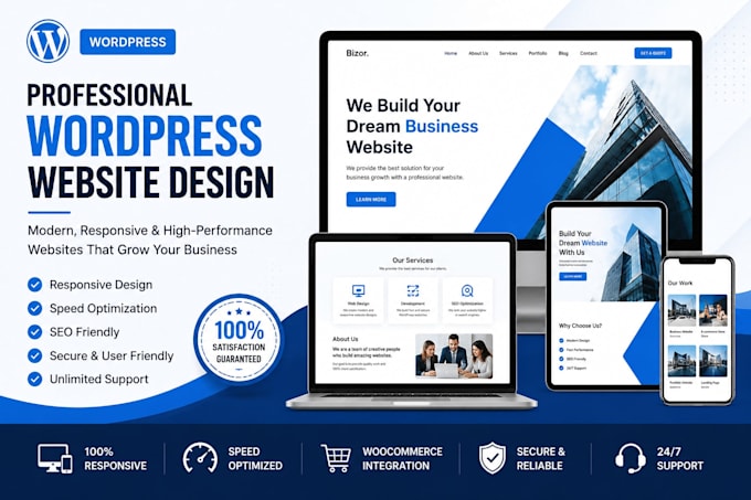 design and develop a professional wordpress website