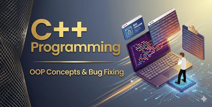 do cpp programming, oop tasks, and code debugging