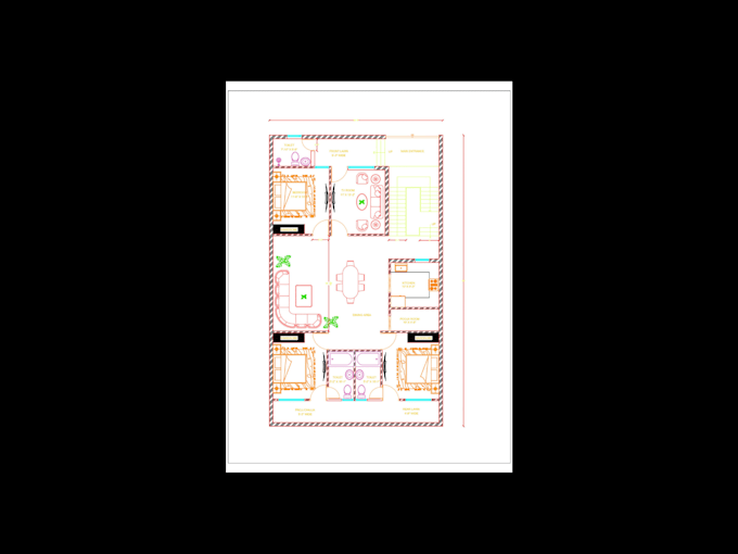 draw precise 2d autocad floor plans and architectural layouts