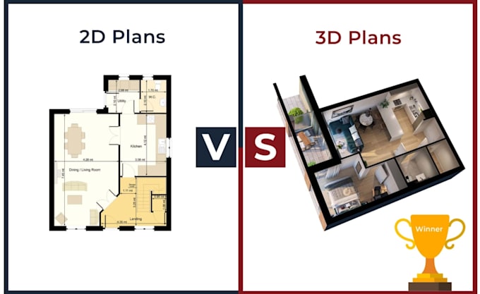 convert 2d floor plans to realistic 3d floor plans in 4k