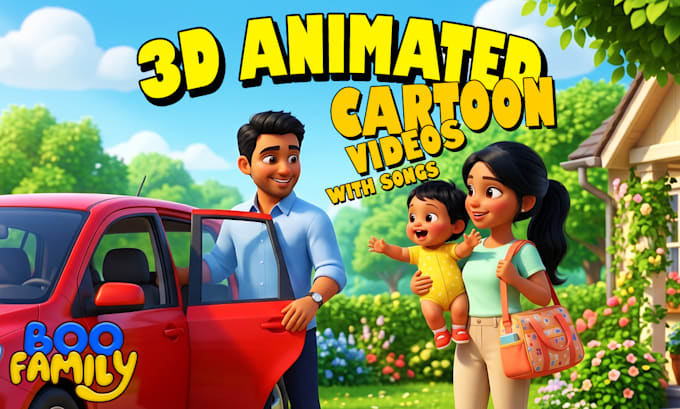 create a kids cartoon series with songs, scenes, scripts