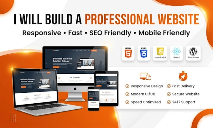 create a responsive website using HTML CSS javascript react