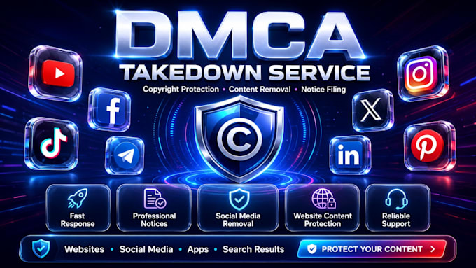submit dmca takedown notices and protect your content
