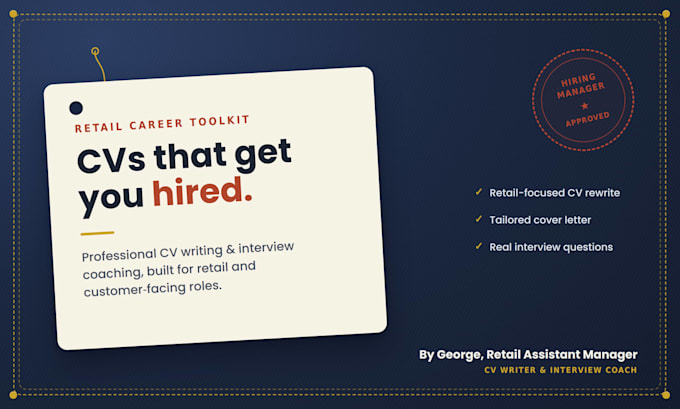 build your retail CV and coach your interview answers