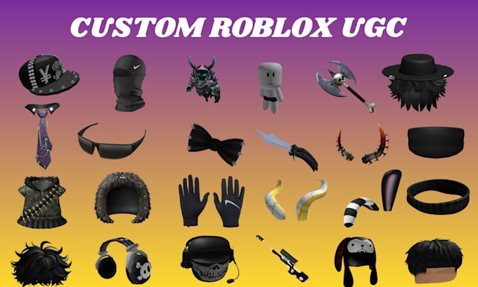 design custom roblox ugc accessories and wearable 3d assets