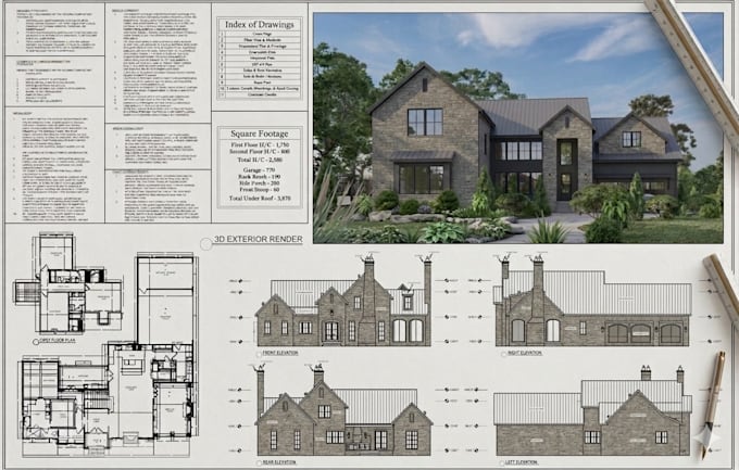 create architectural drawings for permit