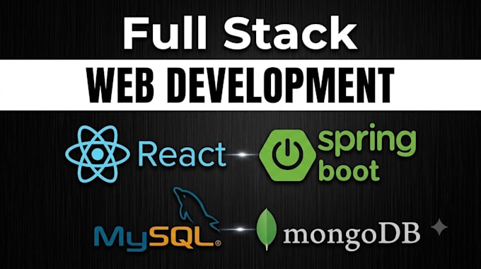 develop full stack web application using react and spring boot