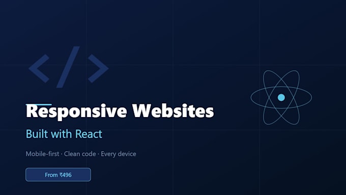 build responsive frontend websites with react