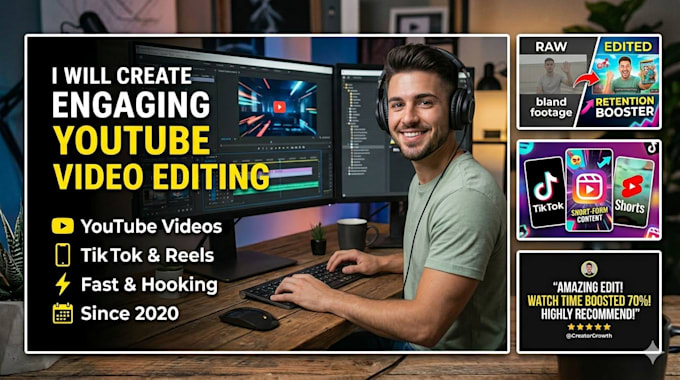 edit an engaging youtube video for you