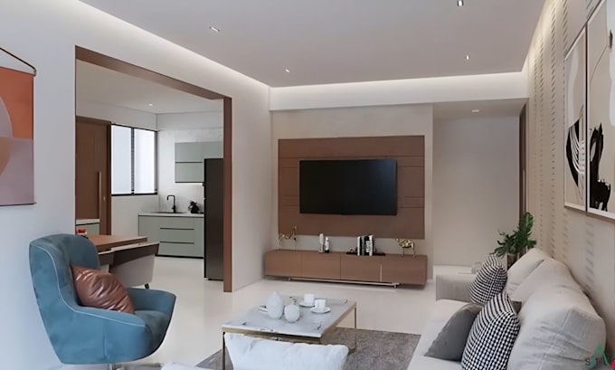 do photorealistic luxury villa interior walkthrough animation, 3d visualization