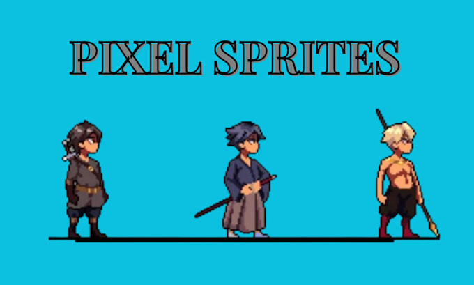 design pixel art character pixel art animation pixel sprite sheet, game assets