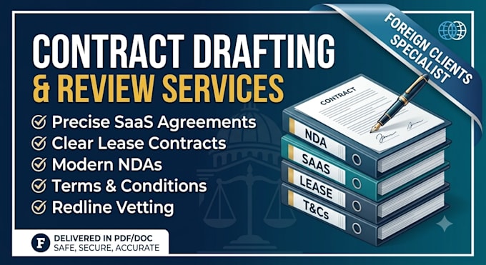 draft or review business contracts and agreements