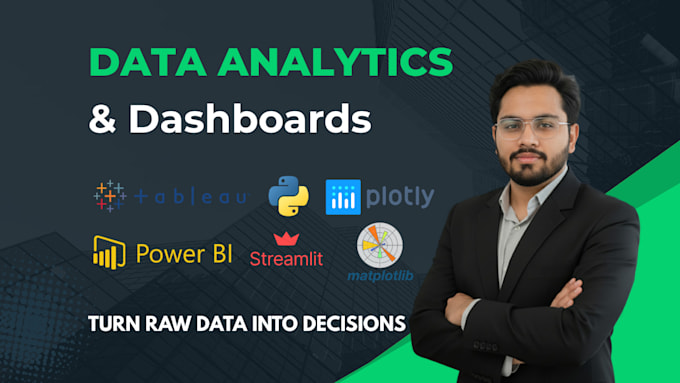 do data analytics and visualization with python, power bi, tableau, excel