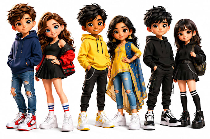 create 3d chibi, stylized cartoon, and ai artwork