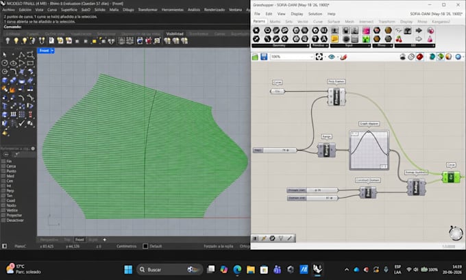 create parametric design and 3d models in rhino grasshopper