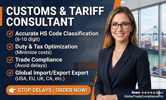 provide expert hs code classification and customs tariff trade compliance