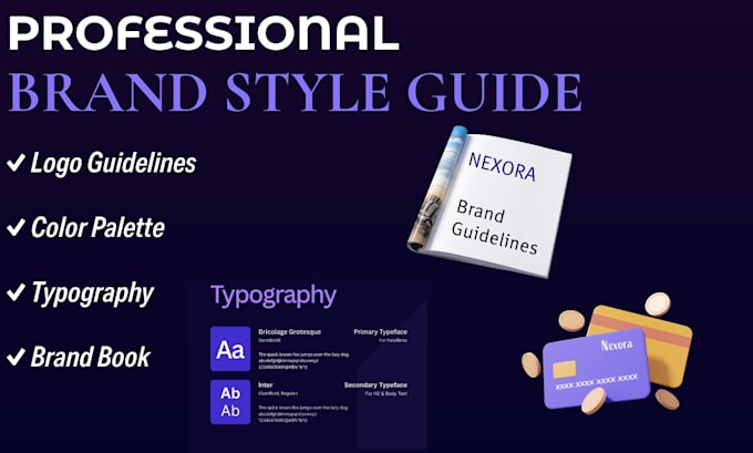 create a professional brand style guide and brand kit
