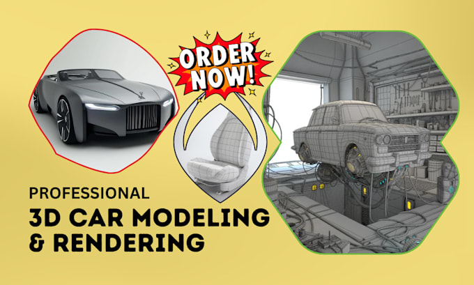 create 3d car modeling, low poly vehicle, 3d truck model for 3d printing