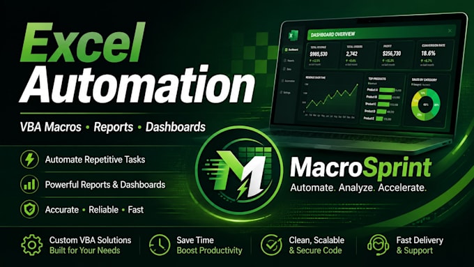 automate your excel file with vba macros and reports