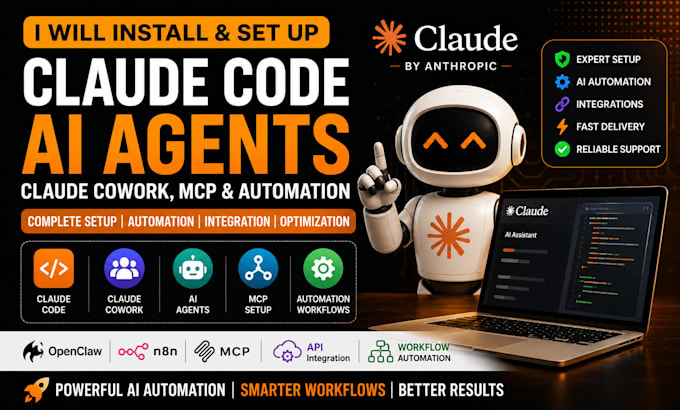 install, setup claude code, claude ai agents, claude cowork, mcp and automation