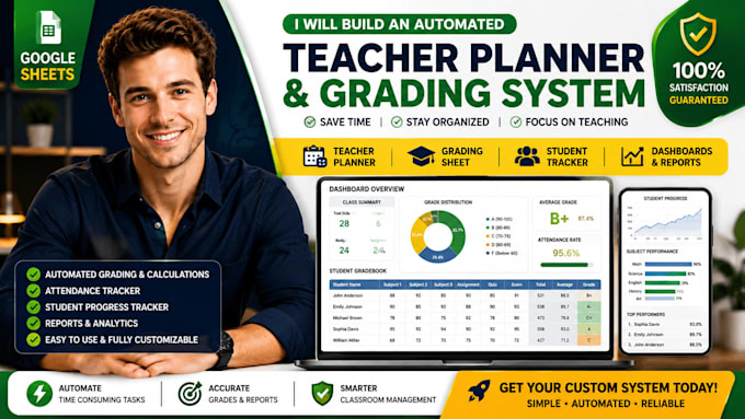 build automated google sheets teacher planner and grading system